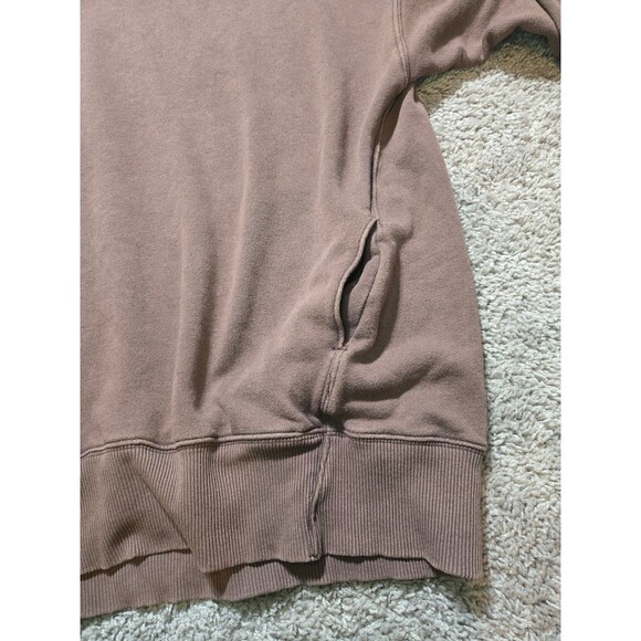 Aerie Sunday Turtleneck Sweatshirt Lounge Oversized Size Large Brown - Picture 5 of 6
